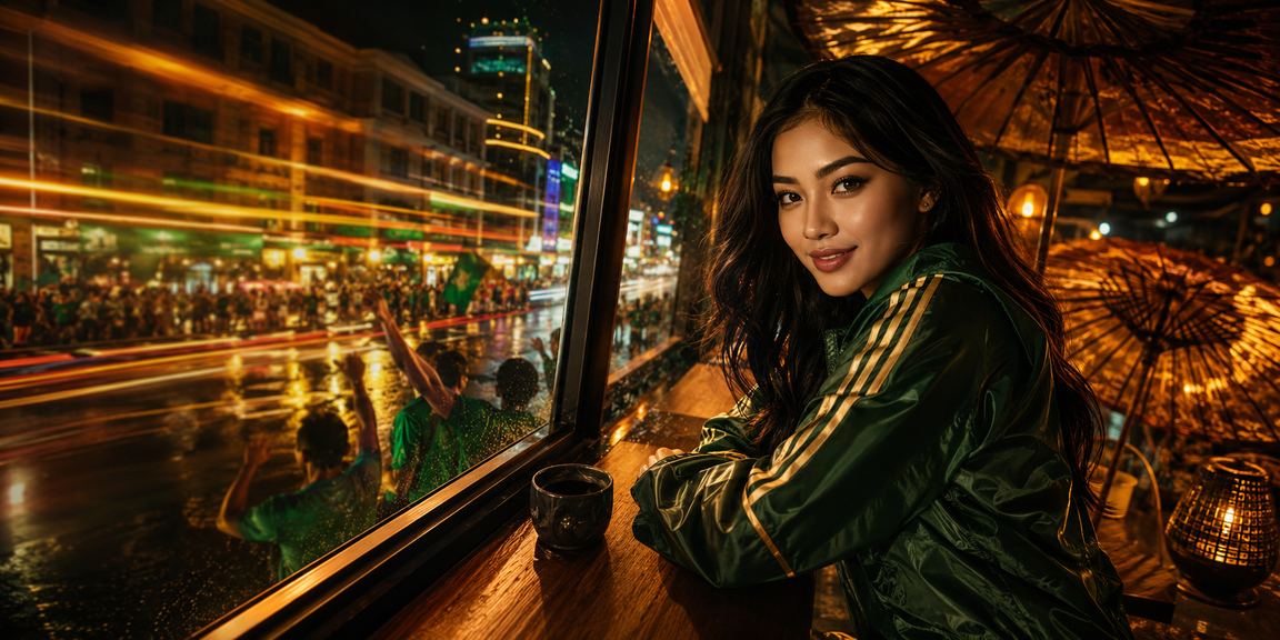 Suasana santai menikmati sports betting Vietnam sambil minum kopi